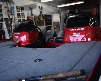 2012 Nitro Z-9
BOAT INFORMATION 2012 Nitro Z Series Z - 9 We have a 2012Nitro Z-9 ready for you with only 555 hours! This boat is a single console fiberglass fishing machine, it is powered by a 250 Horse powered Pro XS Mercury Engine with stainless steel propeller. This boat is in mint condition, the upholstery looks amazing and overall, this is a slick boat. More Specifications: Rear divided Live well Custom Nitro gray cover Stainless Steel Propeller Tandem axle trailer included Spare tire and wheel Torgue Master Gear Case Minn Kota, Fortrex 101 thrusts/36 Volt trolling motor Lowrance HDS 12 at console onboard charger 10" Jack Plate Hot Foot Blinker trim
Dimensions
Nominal Length
20.75ft
Engine
250 Horse powered Pro XS Mercury Engine with stainless steel propeller.
Buy now for $37,500.00 or
Call for details we are taking offers!