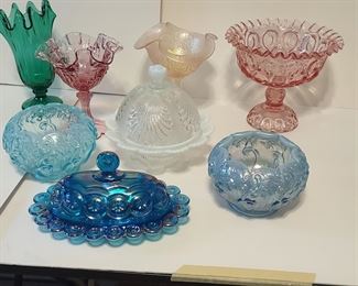Huge Collection of sought after pieces of Fenton Glass