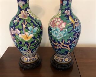 Old Cloisonne vases ( inherited) very old with the original receipt.