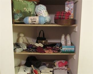 Wigs, shoes (size 6), crafting supplies, and more