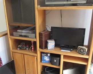 Large tv/media cabinet, tv's