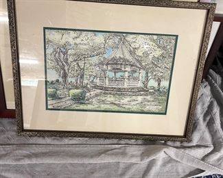 "The Gazebo" of Spring Lake, Framed