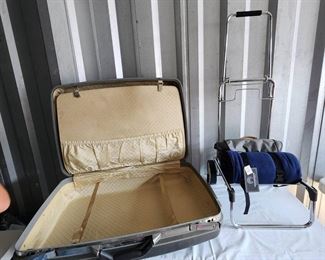 Vintage Samsonite Luggage Luggage Cart  Travel Blanket with Bag