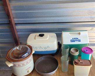Vintage Tupperware, Crock Pot, More
