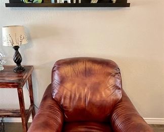 Hancock and Moore leather arm chair