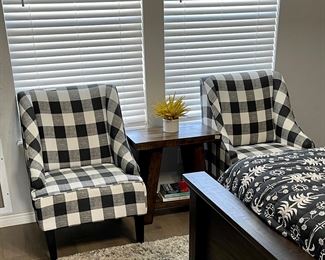 buffalo checkered casual chairs price is reduced!