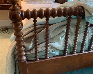Spool headboard and footboard.