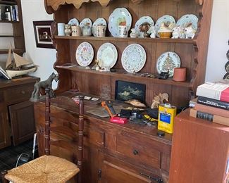 Pine Welsh Cupboard. $350