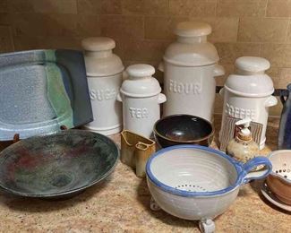 Canisters HandCrafted Kitchen Pottery