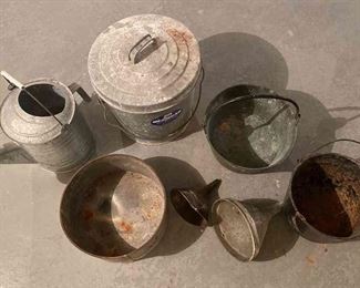 Castiron And Galvanized Containers