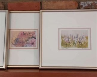 Floral Prints Including Sue Johnson And Lou Schwarben