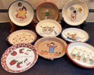 Hand Painted Plates By R. Bramsen