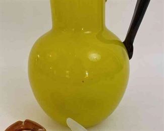 Handblown Pitcher Marked France Plus More