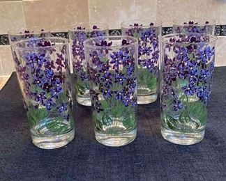 MCM Cera Violet Design Glassware