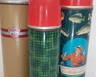 Vintage Thermos and Alladin Insulated Thermoses