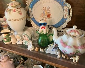 China and Knick Knaks in Cabinet