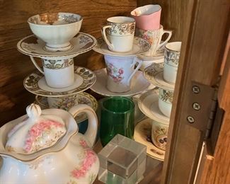 China Coffee Cups in Cabinet