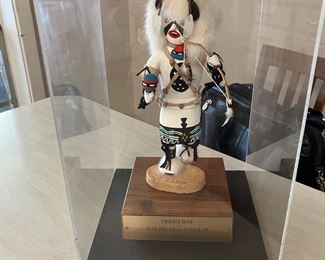 Kachina Doll Winner in Glass Case