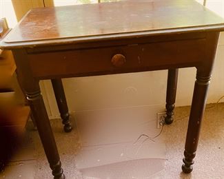Walnut Hall Table Ca. 1890 $300
