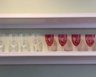 Shelving (glasses not being sold)