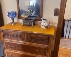 Antique Dresser With Mirror