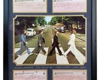 Music Memorabilia - Beatles Signed Checks