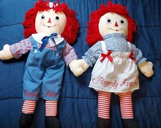 Cute Raggedy Ann and Andy Dolls