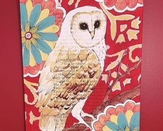 Precious Pier 1 Owl Wall Art B