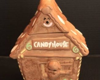 Vintage Gingerbread House Cookie Jar