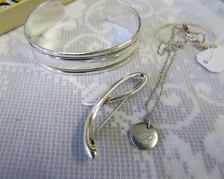 Tiffany & Co., sterling silver jewelry.