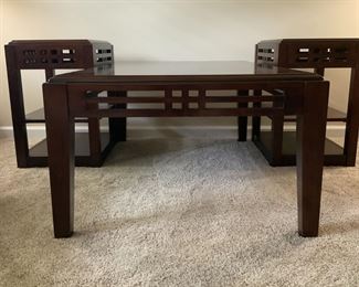 Coffee Table and Two End Tables