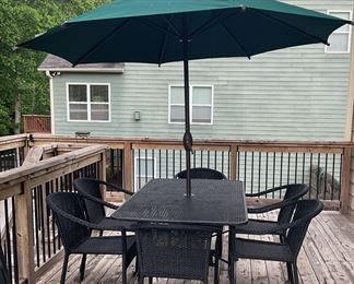 Patio Table and Umbrella