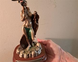 Limited Ed. Figurine of Native American maiden