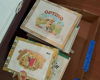 Vintage cigar boxes