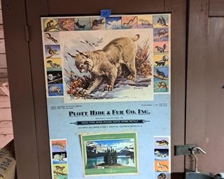 Calendar from the Plott  Hide and Fur Co., very vintage