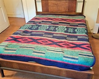 Mid-century bed, head board and foot board