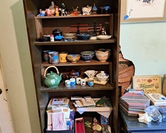 Japanese tea items, gift ware and textiles