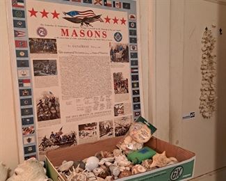 Poster tracing history of Masons