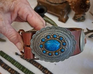 Turquoise belt buckle