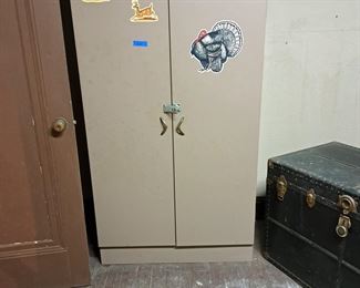 Vintage metal utility cabinet