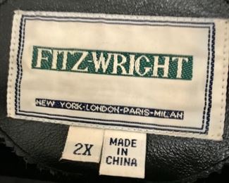 Fitz-Wright 2X Leather Coat 