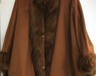 Jessica London's Faux Fur Cape 