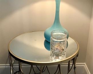 Mirror Top Side Table 