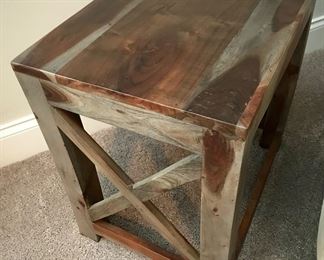 Rustic Style Side Table 
