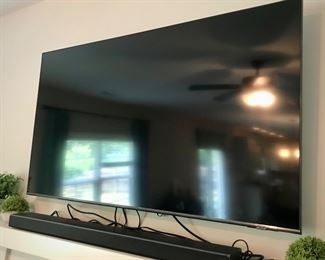 50" Flat-screen Television and Sound Bar 