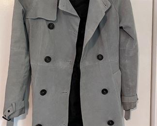 Neiman Marcus belted suede trench coat (size S)