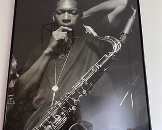 John Coltrane framed poster