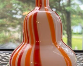 Handblown glass vase