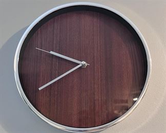 Wood face clock