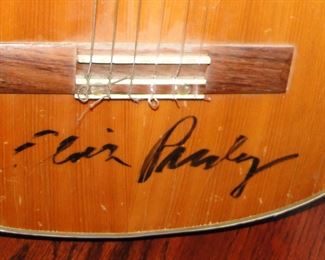 Possible Elvis Presley signed guitar